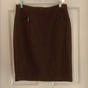 Alfani skirt, brown and black.  Size 8